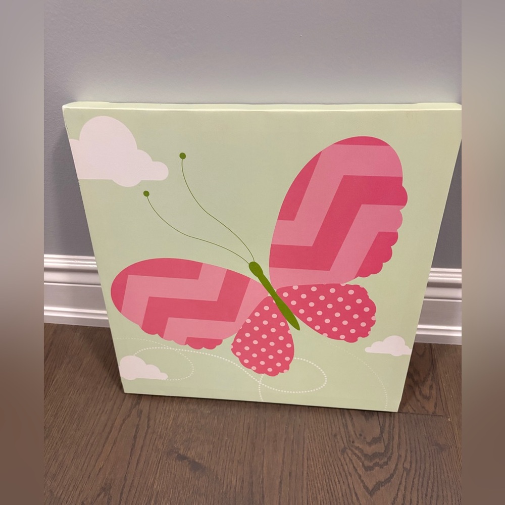 Pottery Barn Kids nursery wall canvas 15”x15” brand new